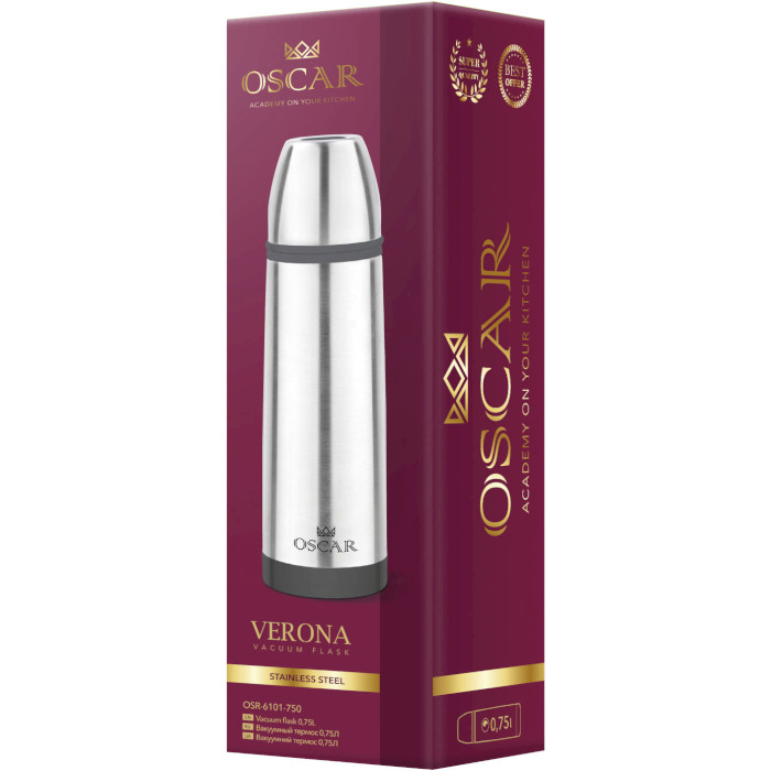 Термос OSCAR Verona 0.75л Stainless Steel (OSR-6101-750)