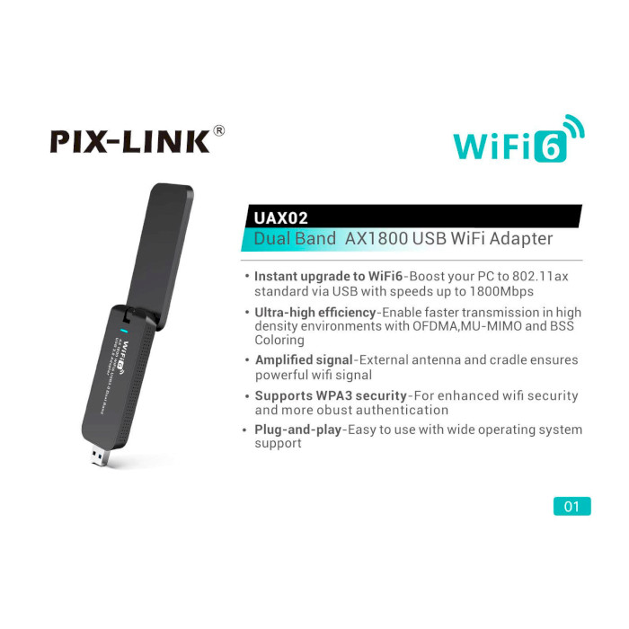 Wi-Fi адаптер PIX-LINK LV-UAX02