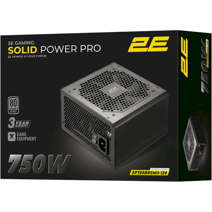 Блок питания 750W 2E Solid Power Pro 750 (2E-SP750BRSMII-120)