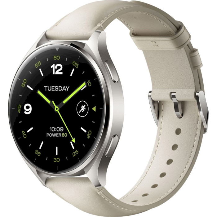 Смарт-часы XIAOMI Watch 2 Titan Gray with Beige Leather Strap (BHR9306GL)