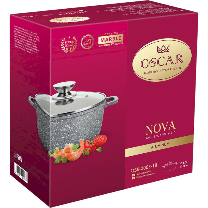 Каструля OSCAR Nova 1.6л (OSR-2003-18)