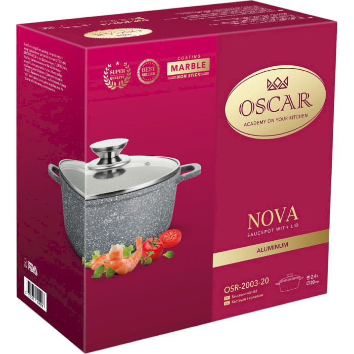 Кастрюля OSCAR Nova 2.4л (OSR-2003-20)