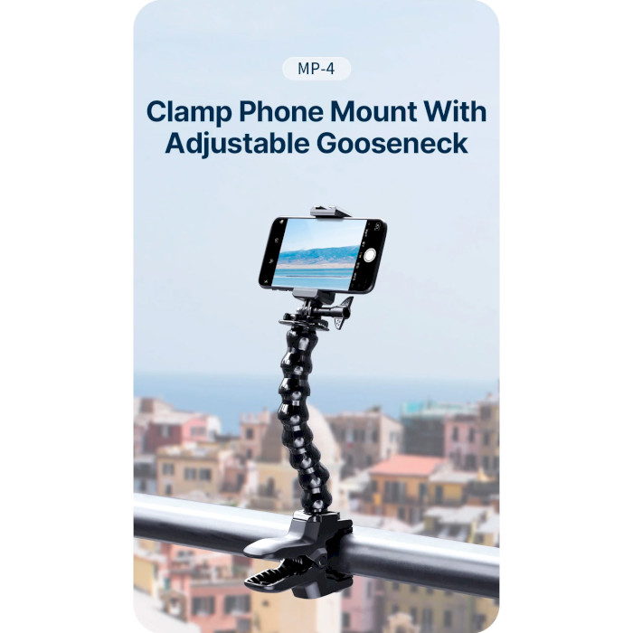 Держатель для смартфона ULANZI MP-4 U-Select Clamp Phone Mount with Adjustable Gooseneck (UV-2997)