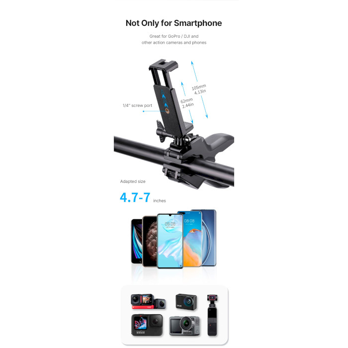 Держатель для смартфона ULANZI MP-4 U-Select Clamp Phone Mount with Adjustable Gooseneck (UV-2997)