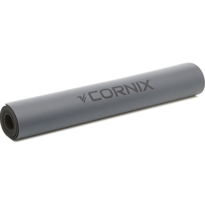 Килимок для фітнесу CORNIX PU 183 x 68 x 0.4 см Gray