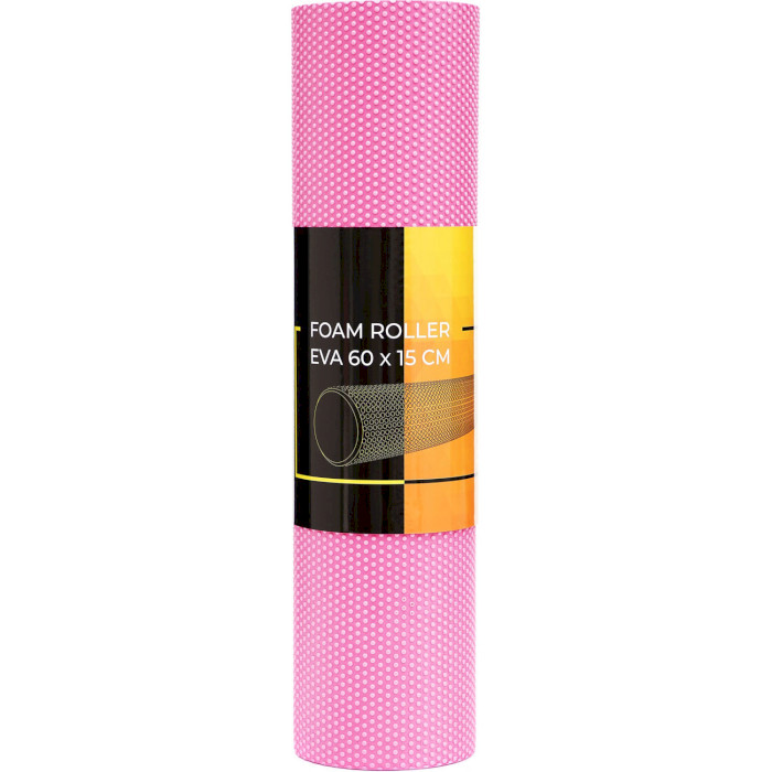 Массажный ролик CORNIX EVA+ 60x15см Pink (XR-0308)