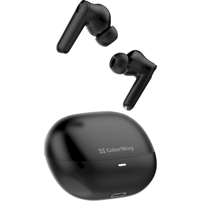 Навушники COLORWAY Slim TWS-1 Earbuds Black