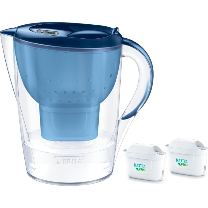 Фильтр-кувшин для воды BRITA Marella XL Memo MX Pro Blue 3.5л + 2 картриджа (1052786)