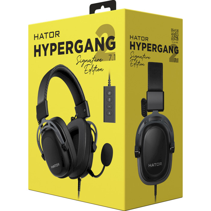 Навушники геймерскі HATOR Hypergang 2 USB 7.1 Signature Edition Titanium (HTA-945)