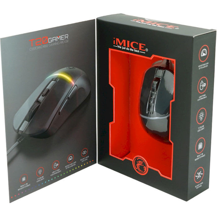 Мышь игровая IMICE T20 Black