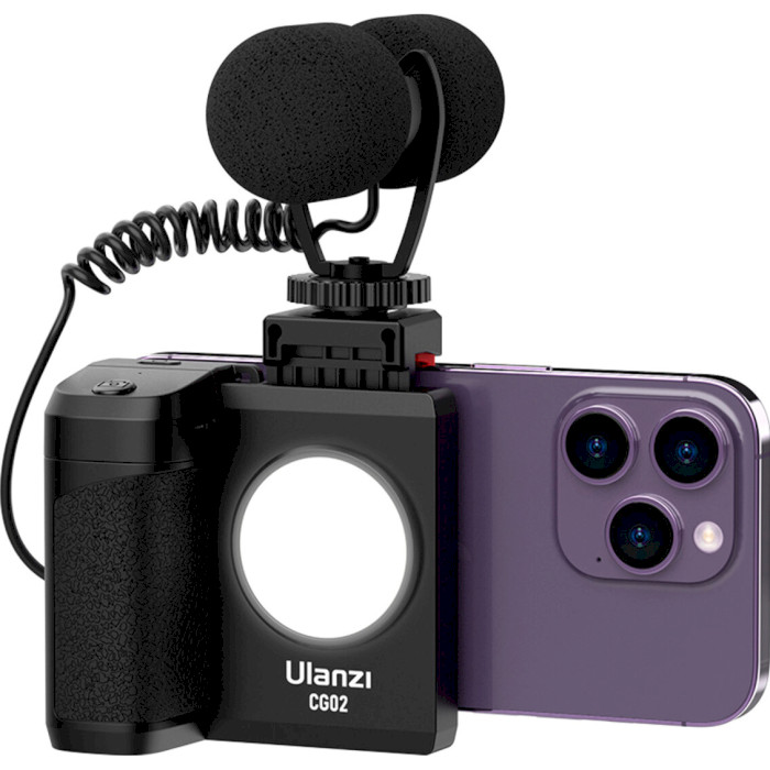 Тримач для смартфона ULANZI CG-02 Smartphone Camera Grip Bluetooth with Fill Light (UV-3282A)