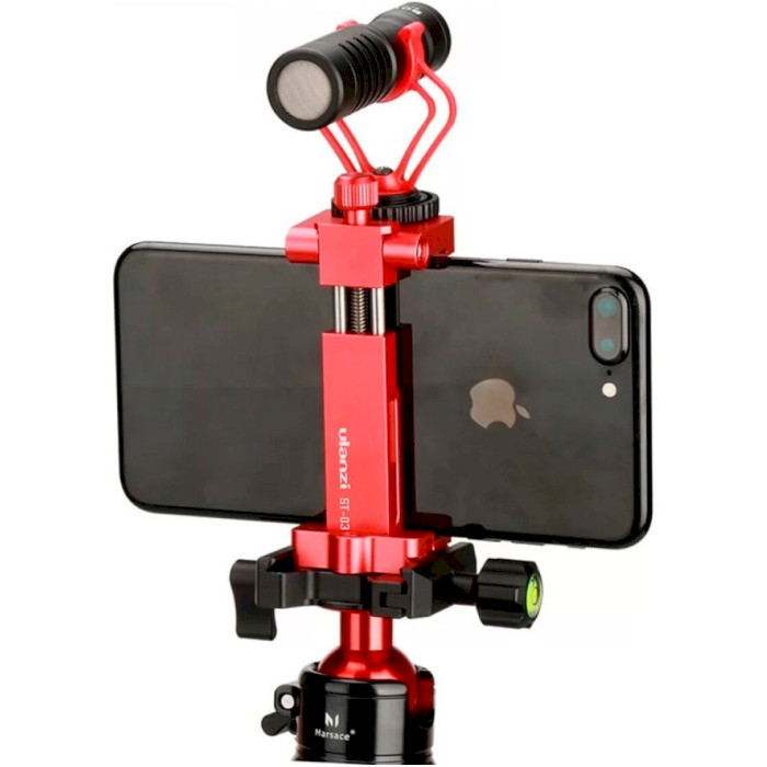 Держатель для смартфона ULANZI ST-03 Pocket Arca Swiss Phone Tripod Mount Red (UV-0596)