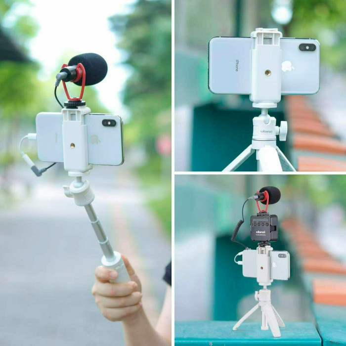 Тримач для смартфона ULANZI ST-07 Vlog Smartphone Tripod Mount White (UV-2152)