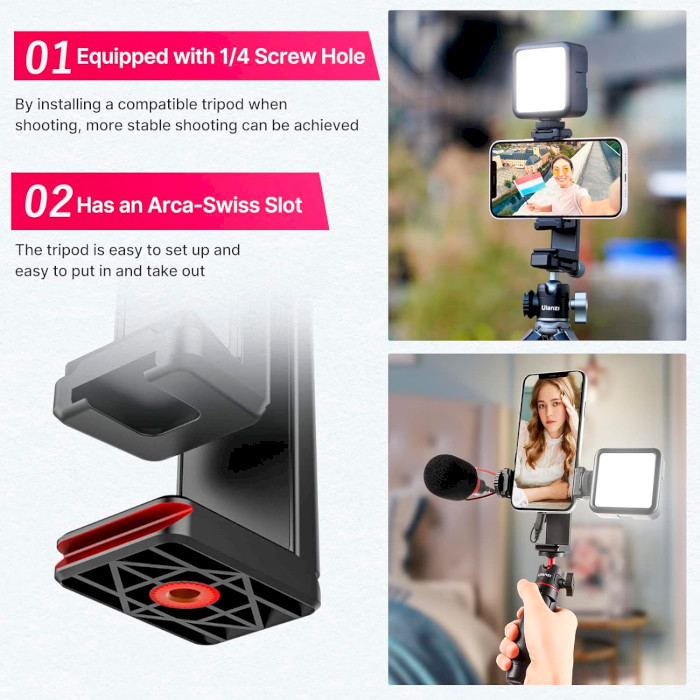 Держатель для смартфона ULANZI ST-22 Phone Tripod Mount for Smartphones (UV-2294)