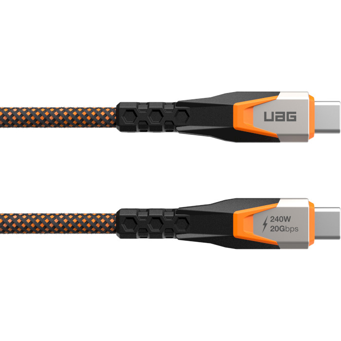 Кабель UAG SRGE 3.2 USB-C 20Gbps 240W Power Cable 0.75м Black/Orange