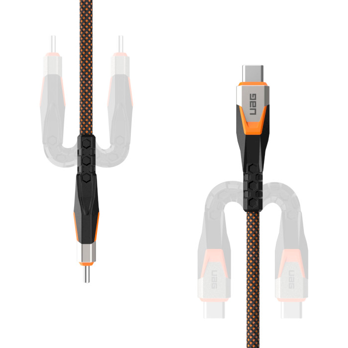 Кабель UAG SRGE 3.2 USB-C 20Gbps 240W Power Cable 0.75м Black/Orange