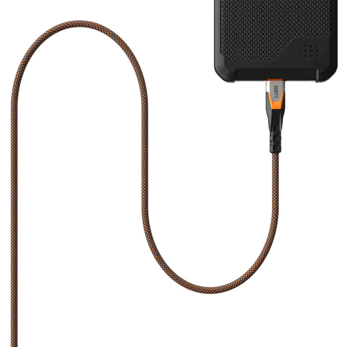 Кабель UAG SRGE 3.2 USB-C 20Gbps 240W Power Cable 0.75м Black/Orange