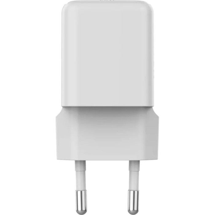 Зарядное устройство CANYON CU20AC GaN 1xUSB-A, 1xUSB-C, 20W White (CNS-CUW20AC)