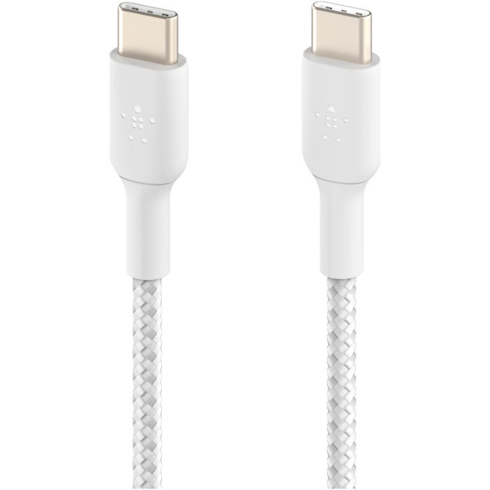 Кабель BELKIN Boost Up Charge Braided USB-C to USB-C 2м White (CAB004BT2MWH)