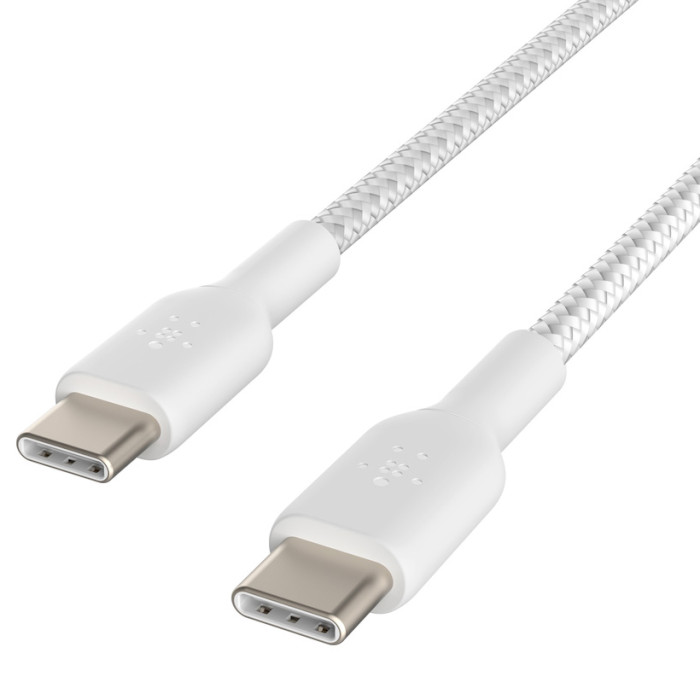 Кабель BELKIN Boost Up Charge Braided USB-C to USB-C 2м White (CAB004BT2MWH)