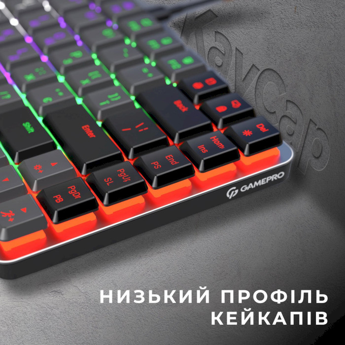 Клавіатура GAMEPRO MK140R Outemu Red Switch Dark Gray