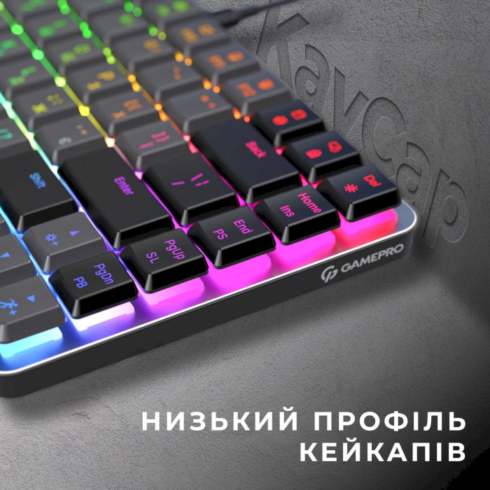 Клавіатура GAMEPRO MK141R Outemu Red Switch Dark Gray