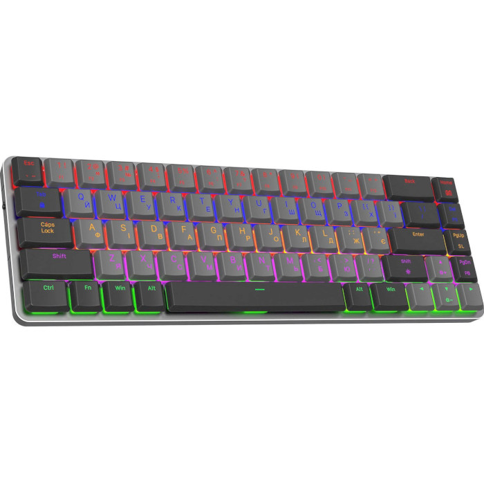 Клавіатура бездротова GAMEPRO MK122R Outemu Red Switch Dark Gray