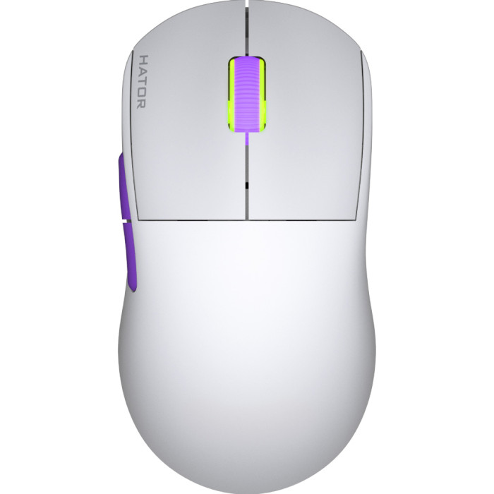 Миша ігрова HATOR Quasar 2 Ultra 4K Wireless White/Lilac (HTM571WL)