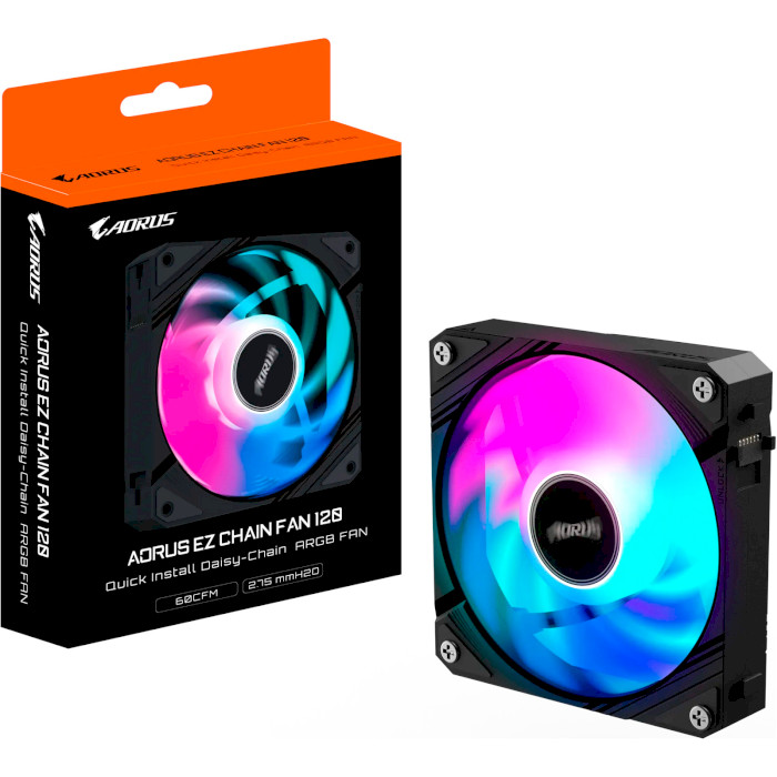 Вентилятор AORUS Ez Chain Fan 120 Black (GP-ECFAN1201)