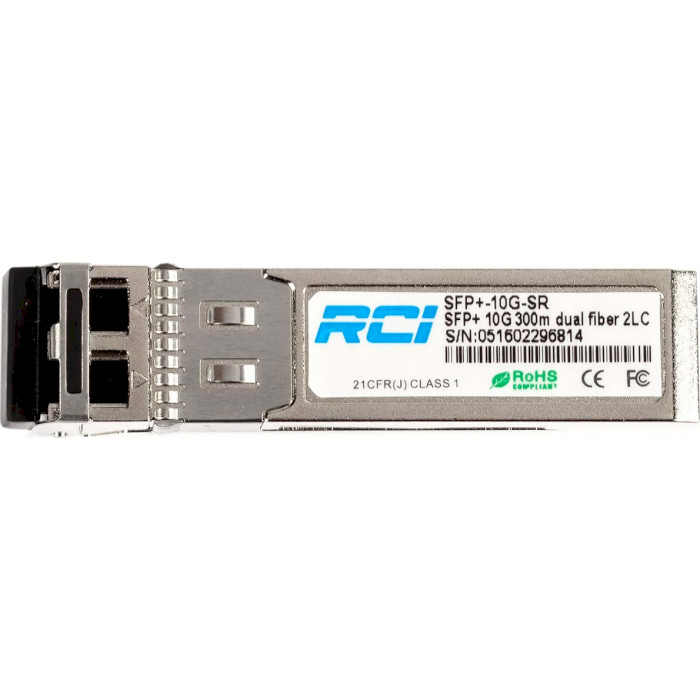 Модуль RCI SFP+-10G-SR SFP+ 10GbE Tx850/Rx850 300m MM LC Duplex