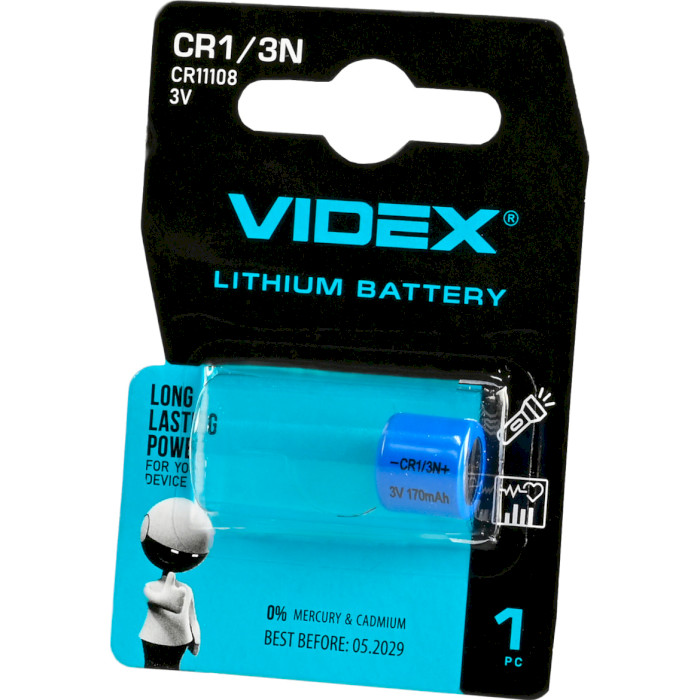 Батарейка VIDEX Lithium CR11108 (CR1/3N 1PC)