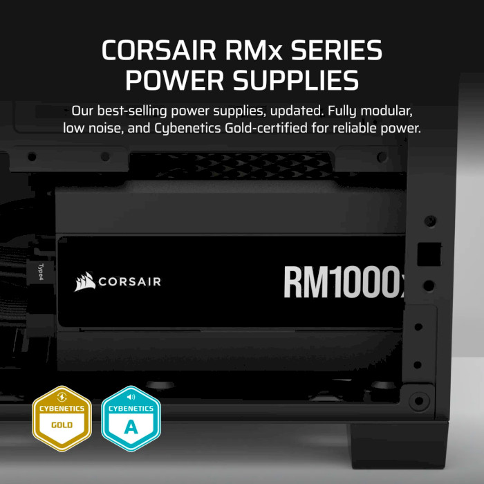 Блок живлення 1000W CORSAIR RM1000x ATX 3.1 (CP-9020271-EU)