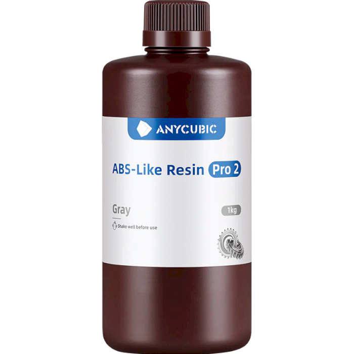 Фотополимерная резина для 3D принтера ANYCUBIC ABS-Like Resin Pro 2, 1кг, Gray