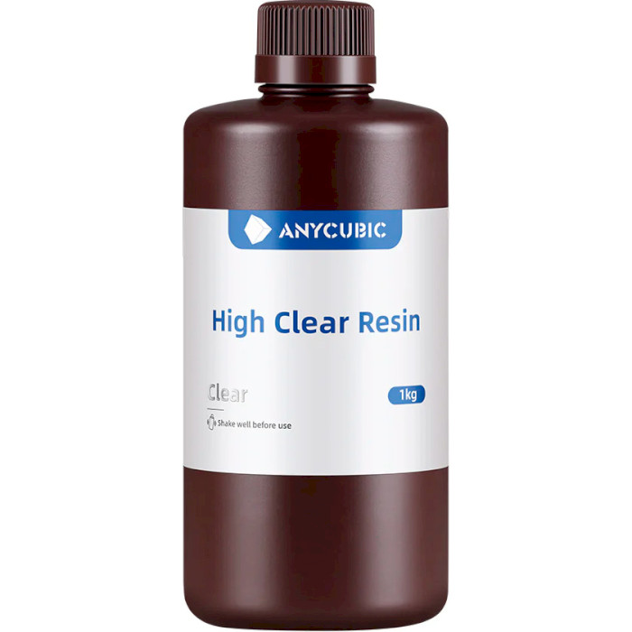 Фотополимерная резина для 3D принтера ANYCUBIC High Clear Resin, 1кг, Clear