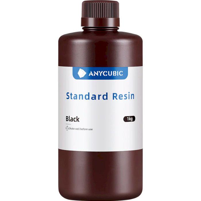 Фотополимерная резина для 3D принтера ANYCUBIC Standard Resin, 1кг, Black