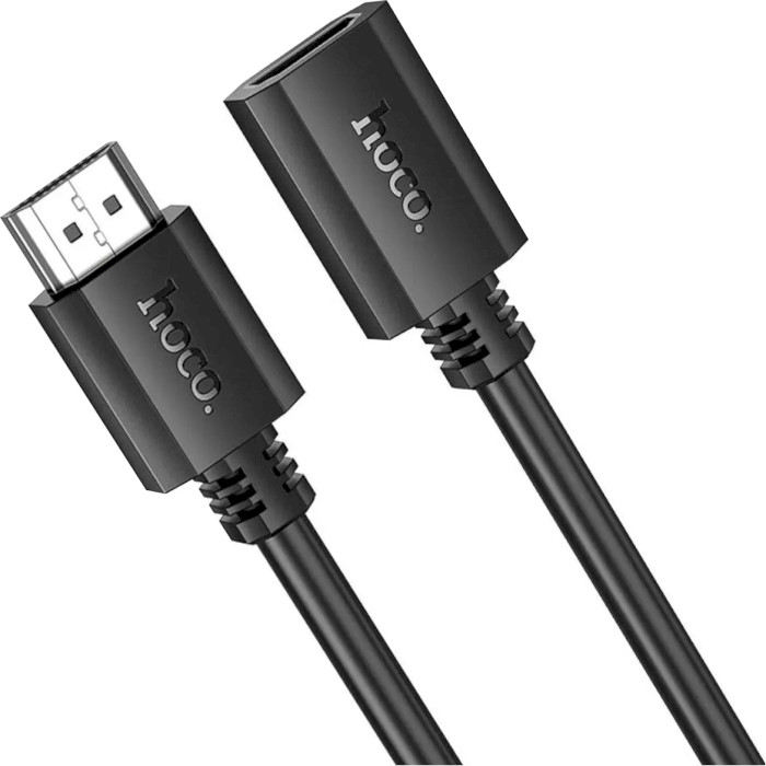 Кабель HOCO US13 HDTV Male to HDTV Female HD Extension Data Cable HDMI 1м Black (6942007628242)