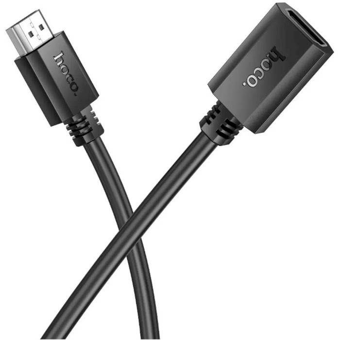 Кабель HOCO US13 HDTV Male to HDTV Female HD Extension Data Cable HDMI 2м Black (6942007628259)