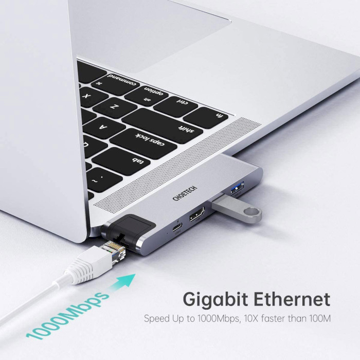 Порт-реплікатор CHOETECH M24 7-in-1 USB-C Hub for MacBook Pro/Air (HUB-M24)