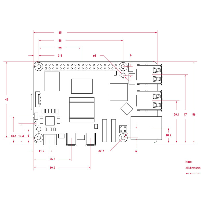 Плата RASPBERRY PI 5 2GB (RPI5-2GB)