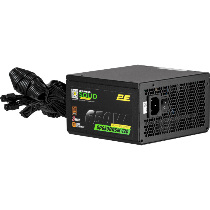 Блок питания 650W 2E GAMING Solid Power SP650BRSM (2E-SP650BRSM-120)