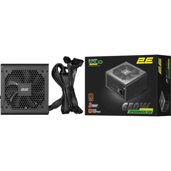 Блок питания 650W 2E GAMING Solid Power SP650BRSM (2E-SP650BRSM-120)