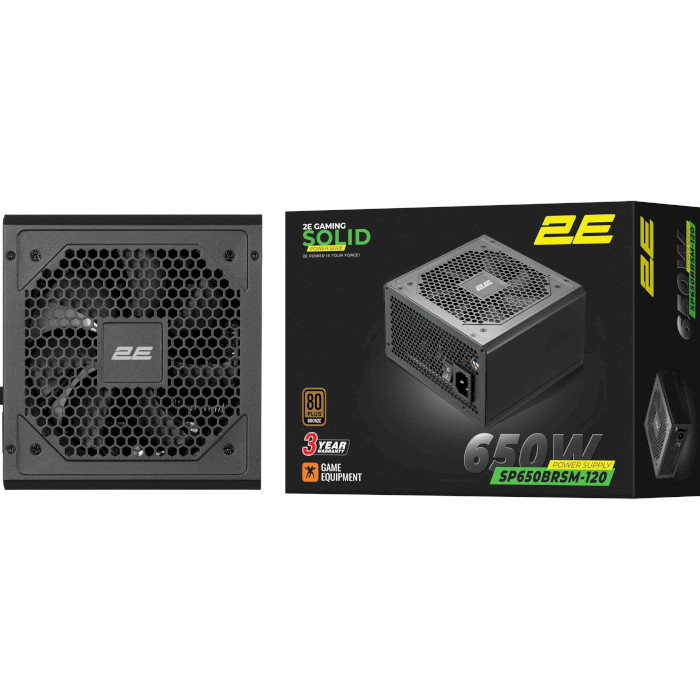 Блок питания 650W 2E GAMING Solid Power SP650BRSM (2E-SP650BRSM-120)