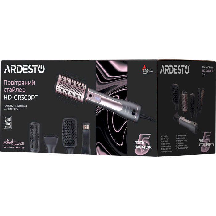 Фен-щётка ARDESTO HD-CR300PT Pink Touch