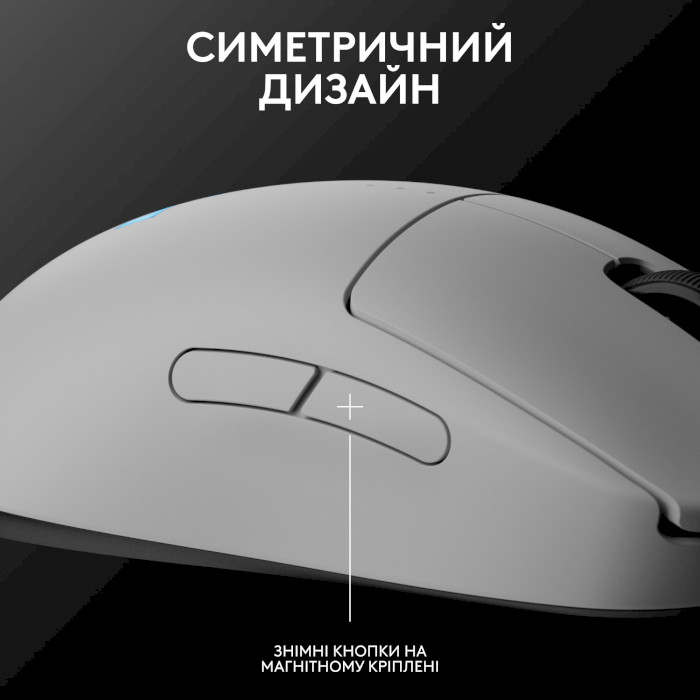 Миша ігрова LOGITECH G Pro 2 Lightspeed White (910-007302)