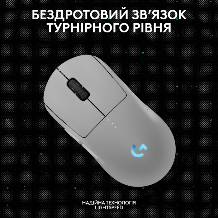 Миша ігрова LOGITECH G Pro 2 Lightspeed White (910-007302)