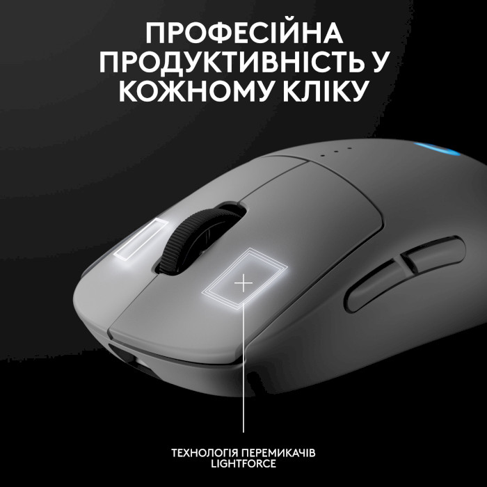 Миша ігрова LOGITECH G Pro 2 Lightspeed White (910-007302)