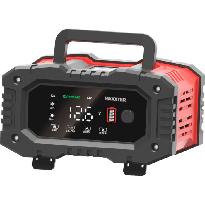 Зарядное устройство для АКБ MAXXTER MX-CHR-1224V20P LiFePO4/AGM 12V/24V 10/20А 300W