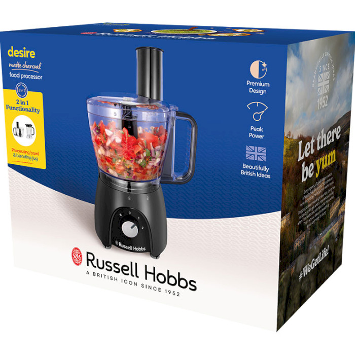 Кухонный комбайн RUSSELL HOBBS Desire Matte Charcoal (25189024002)