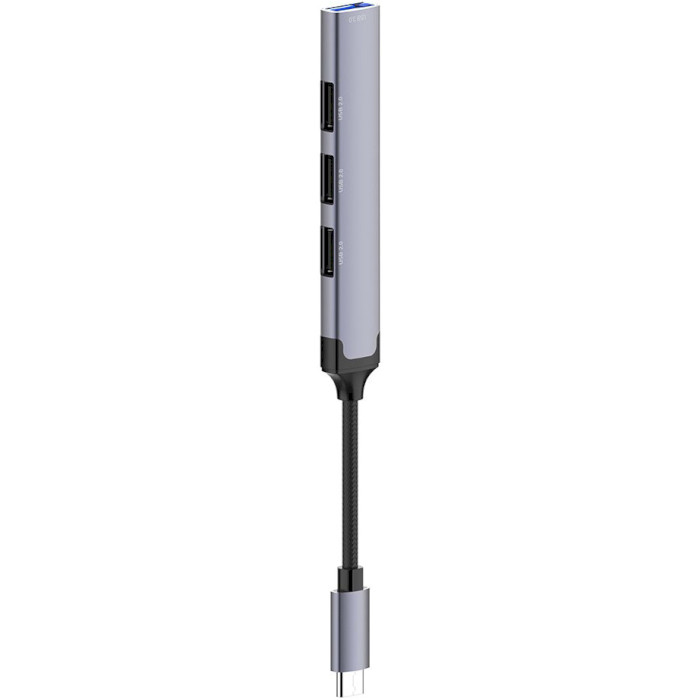 USB-хаб COLORWAY 4-in-1 USB-C to 1xUSB3.0, 3xUSB2.0 (CW-HUB04)