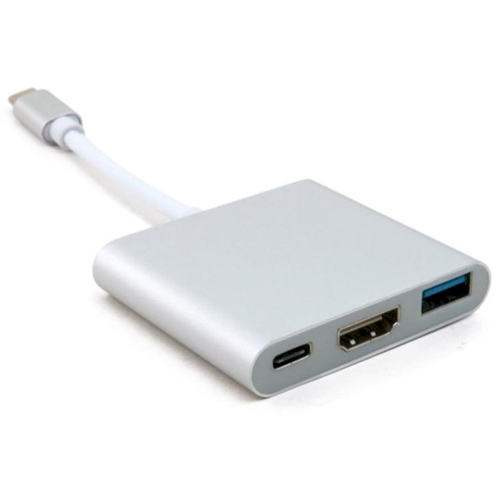 Порт-реплікатор EXTRADIGITAL USB-C to 1xUSB3.0, 1xHDMI, 1xUSB-C PD (KBH1691)